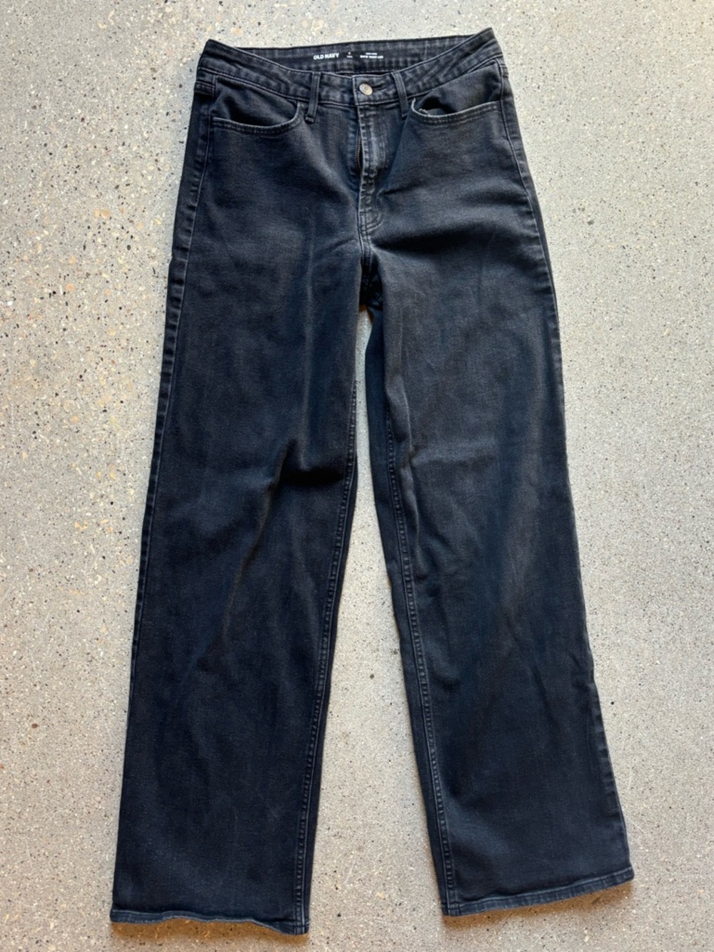 Old Navy Black Straight-Leg Women's Jeans